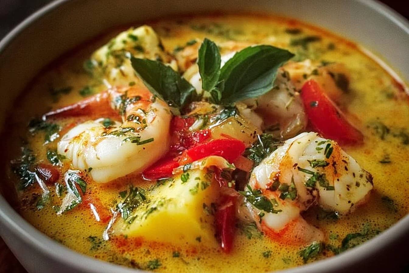 Blanquette de poissons au lait de coco