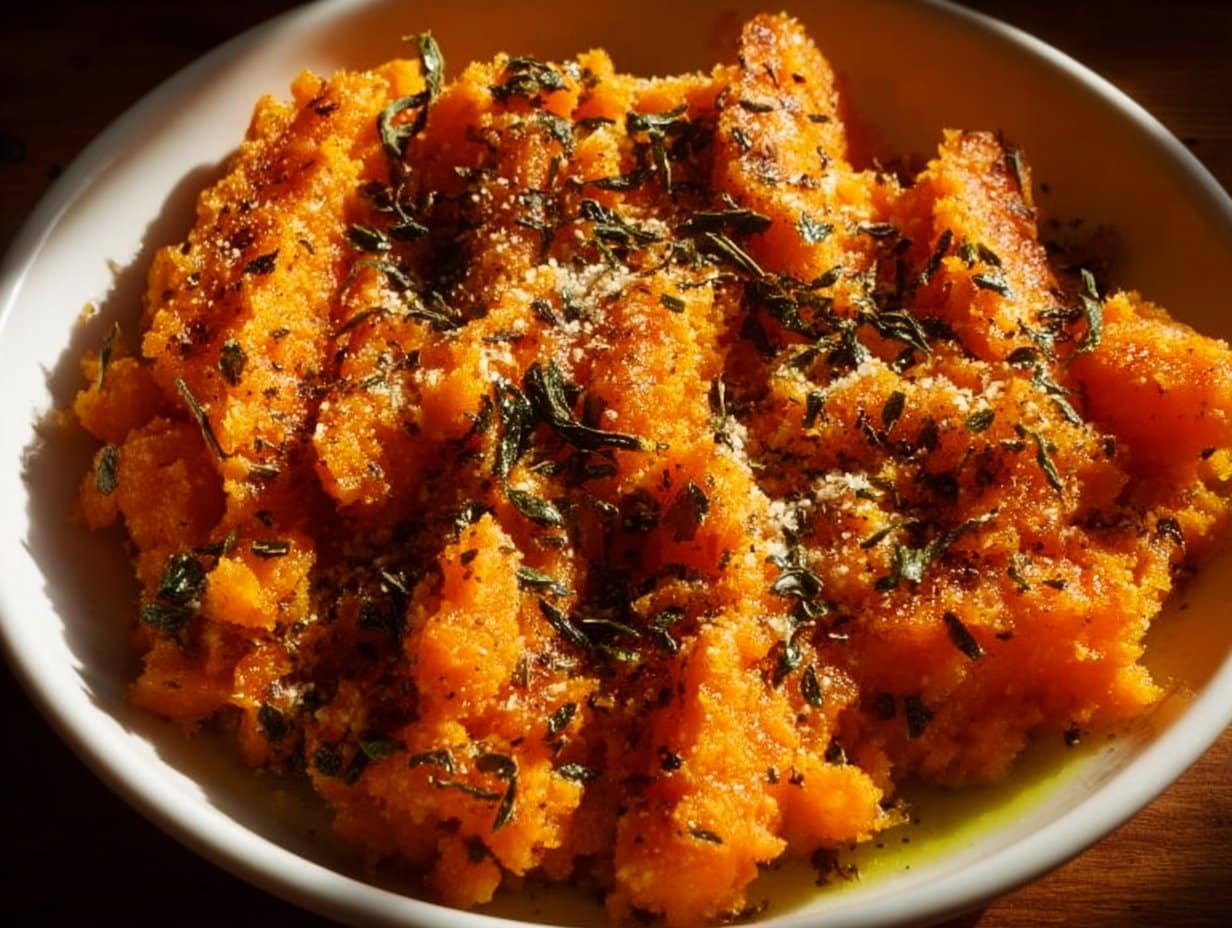 Carottes Écrasées Croustillantes