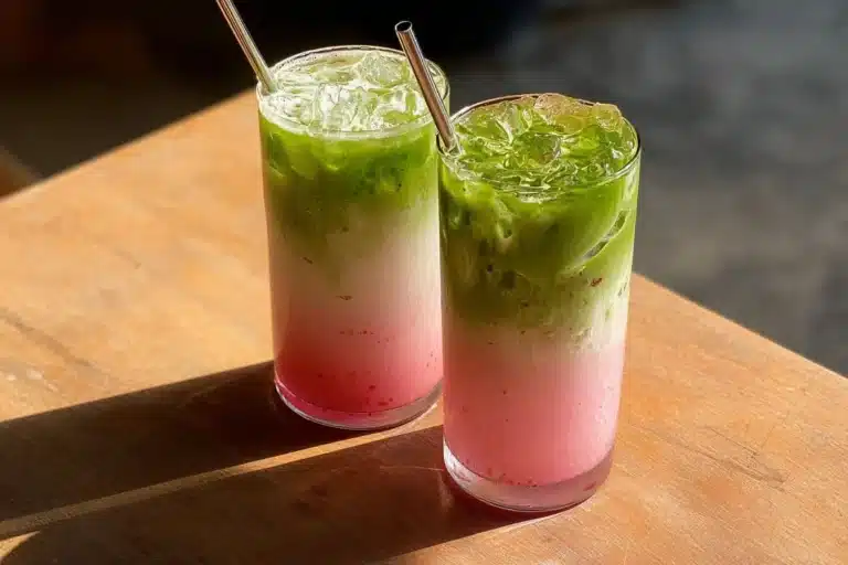 Recette de matcha aux fraises avec des ingrédients frais et savoureux