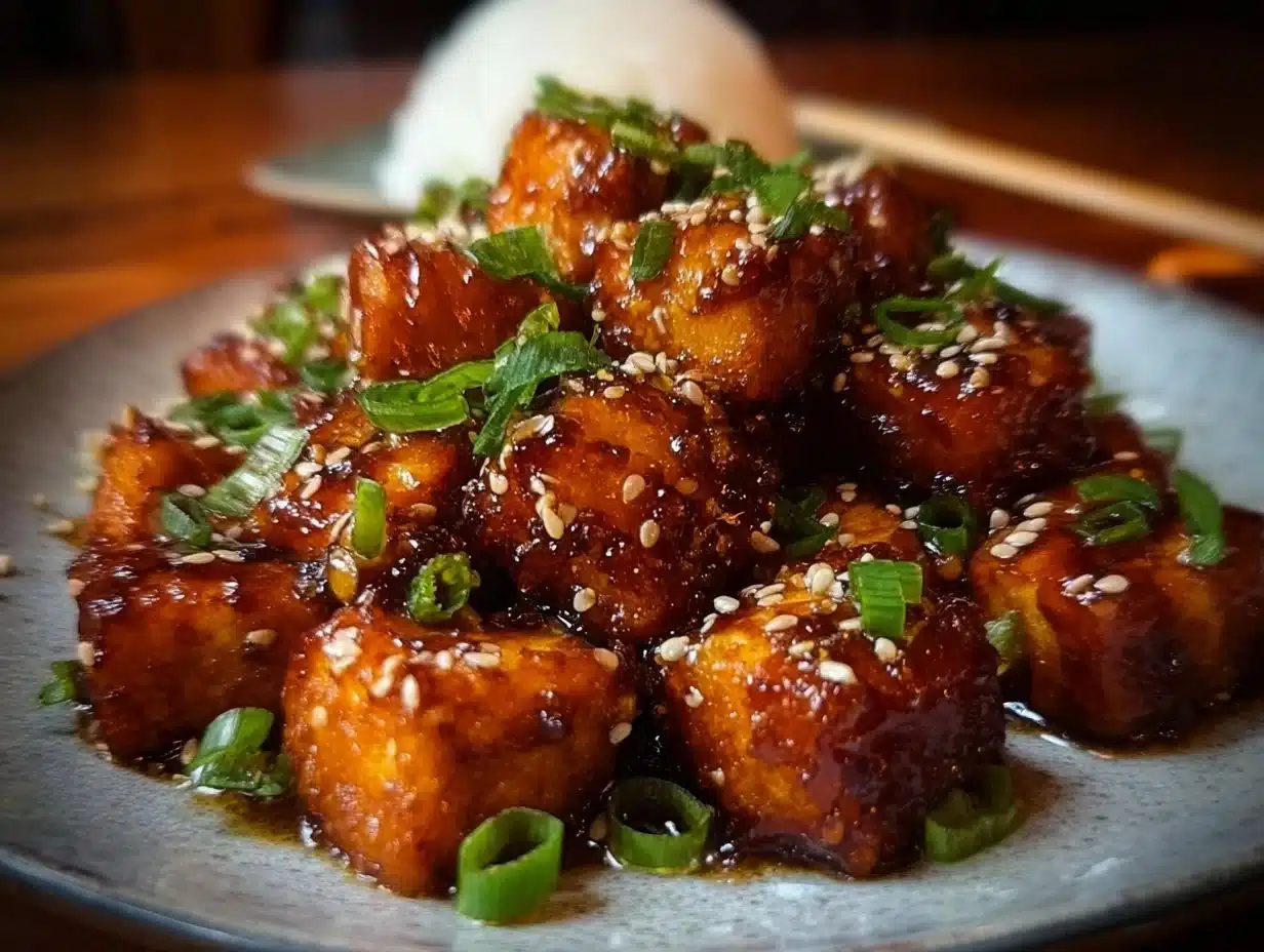 Tofu Croustillant Miel & Ail