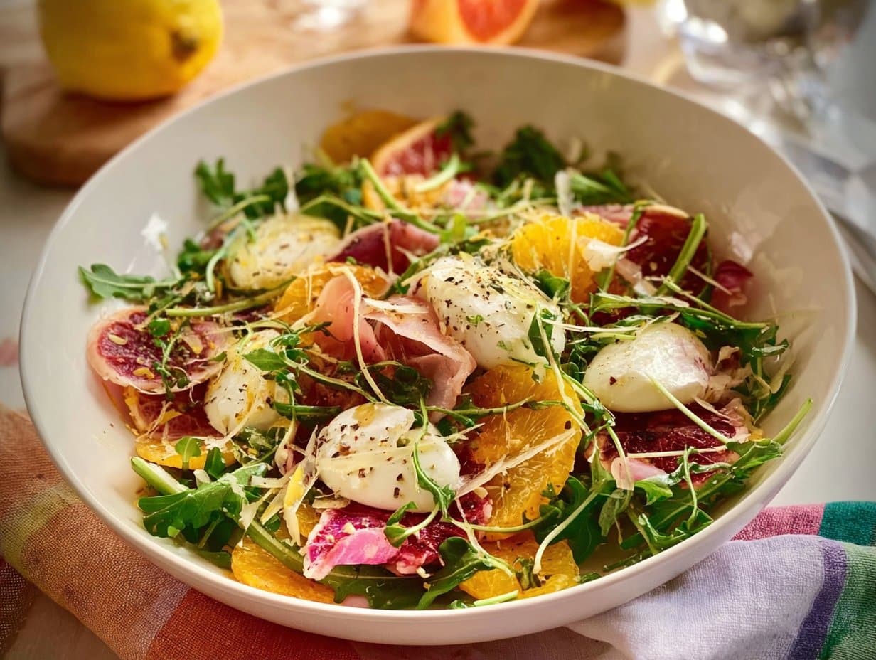 Winter Salad with Mozzarella and Citrus