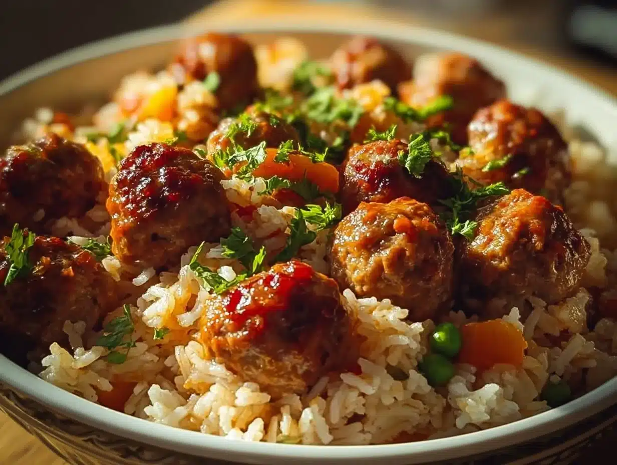 Riz aux Boulettes de Viande