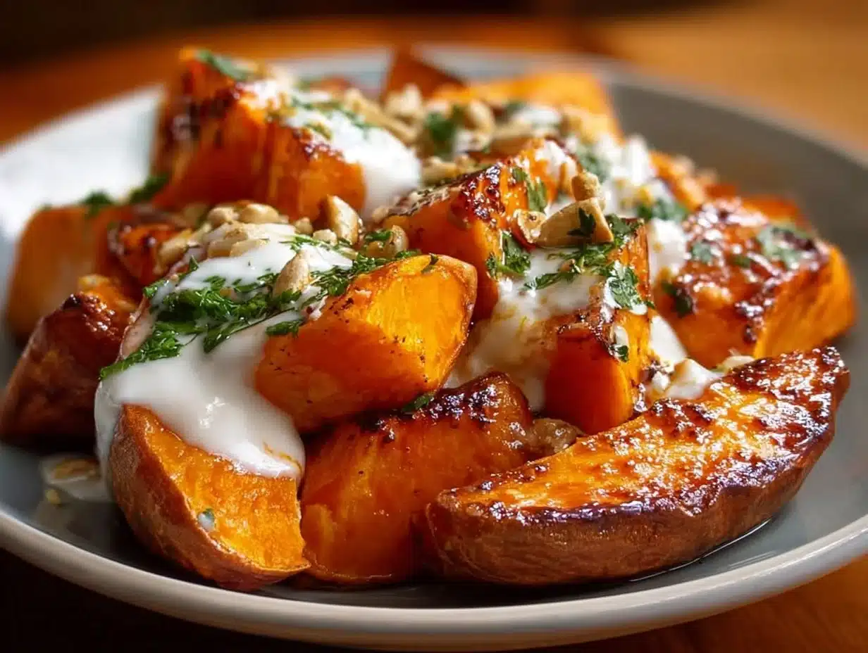 Patate Douce Rôtie au Yaourt