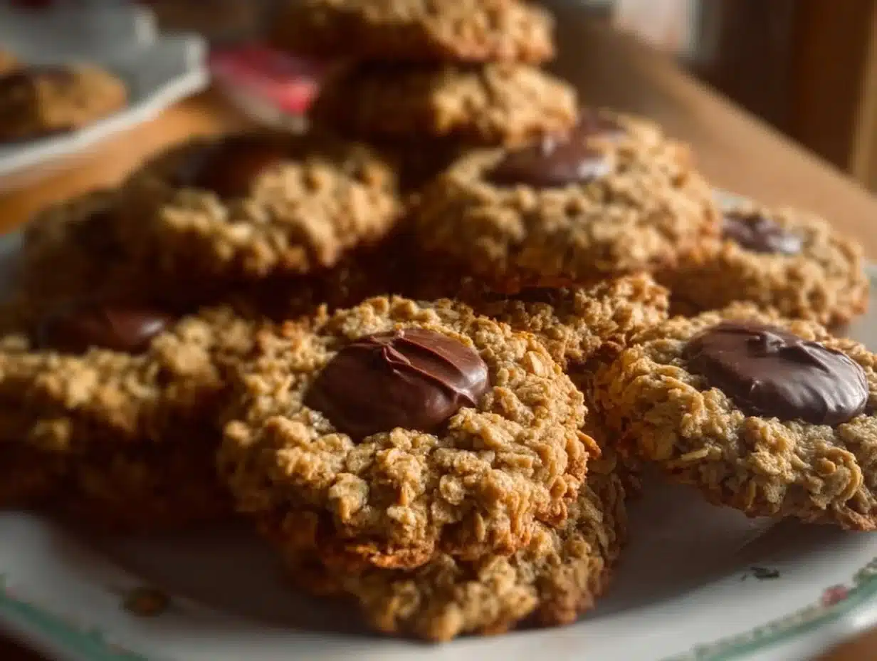Biscuits Avoine Cœur Chocolat