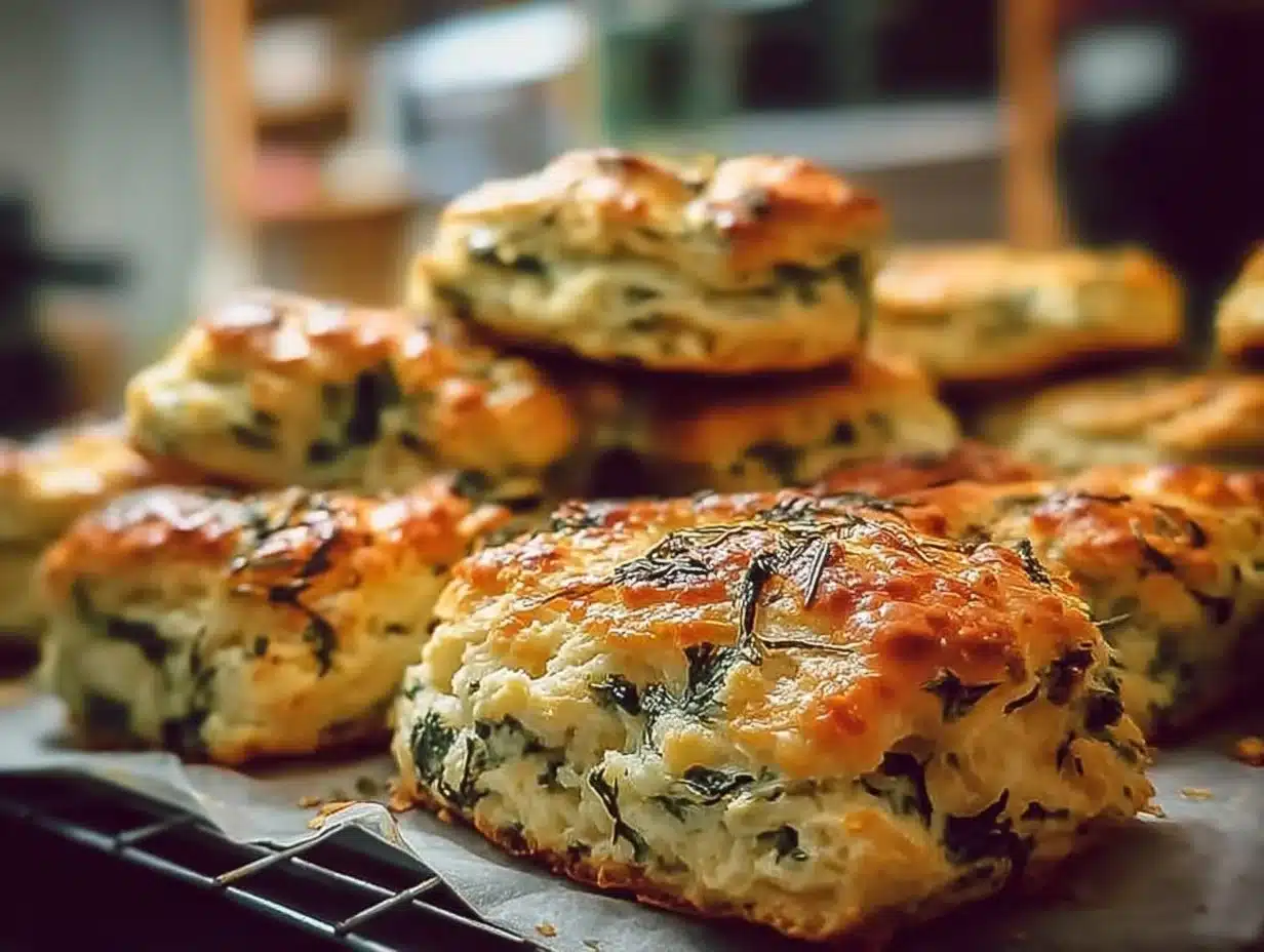 Biscuits de Spanakopita aux Épinards et Feta