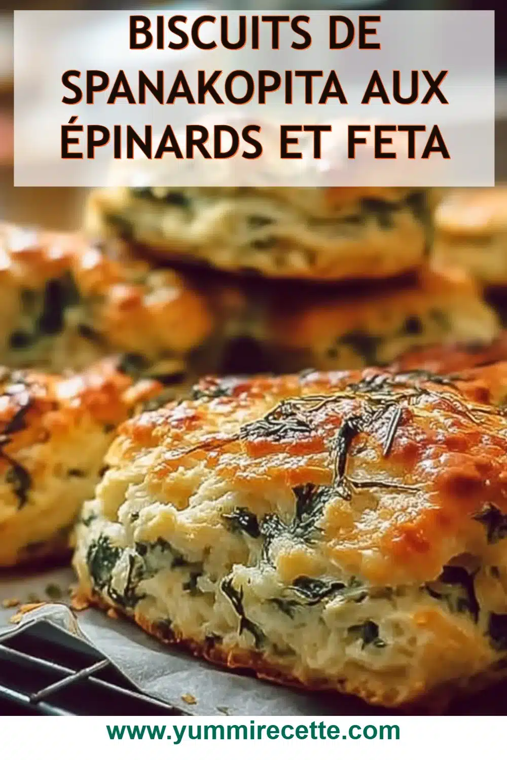 Biscuits de Spanakopita aux Épinards et Feta