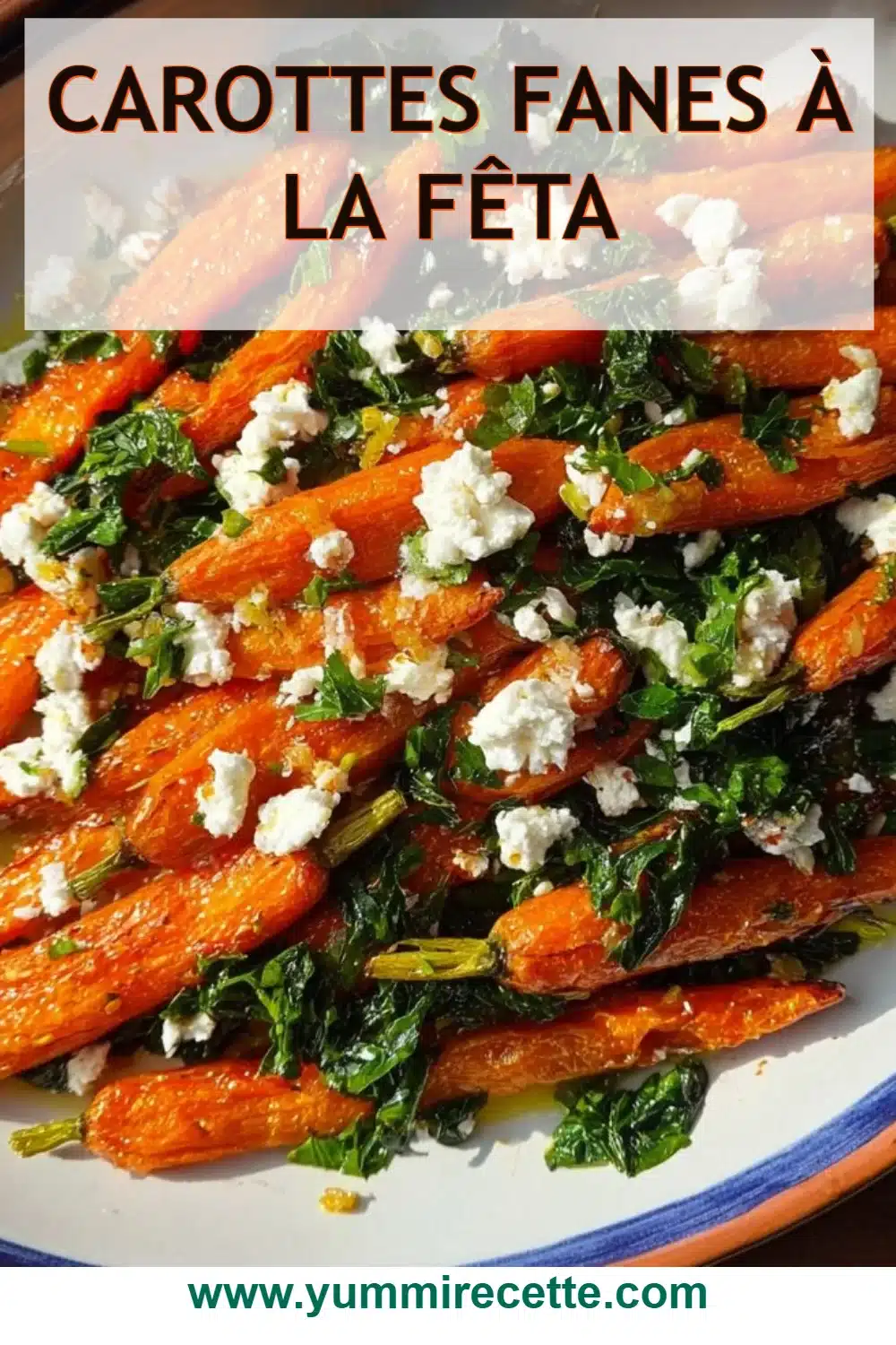 Carottes fanes à la fêta