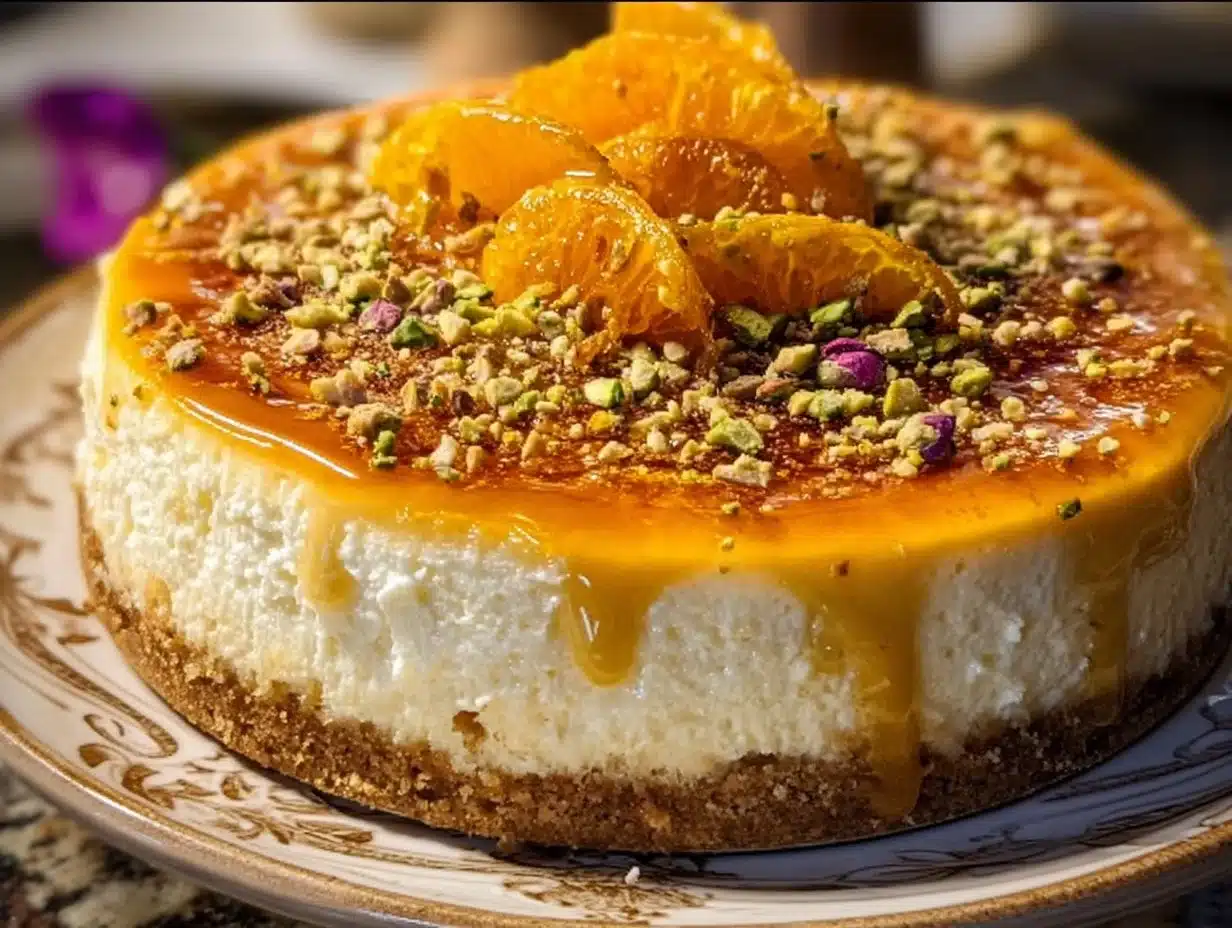 Cheesecake à la fleur d’oranger marocaine
