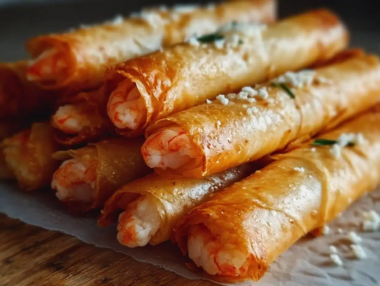 Cigares de Crevettes en Pâte Filo