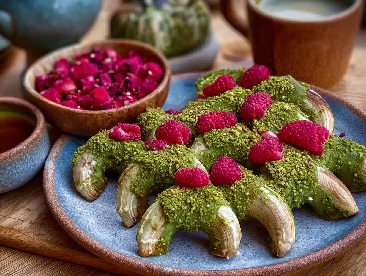 Cornes de Gazelle à la Pistache et à la Framboise