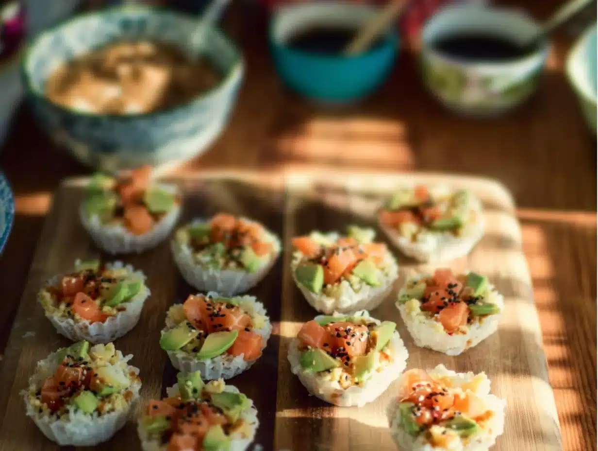 Cups de Sushi Maison