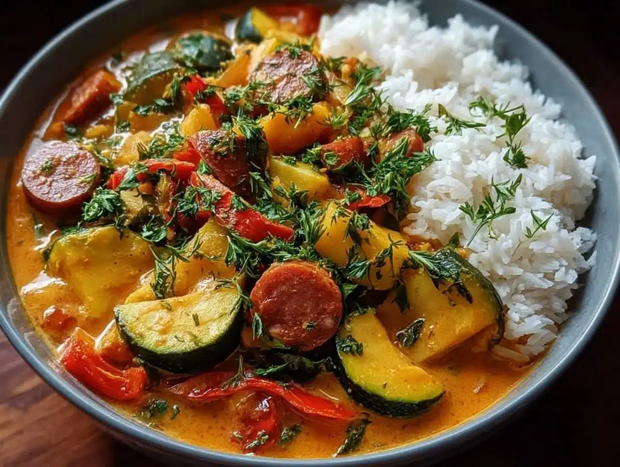 Curry de Chorizo et Courgettes