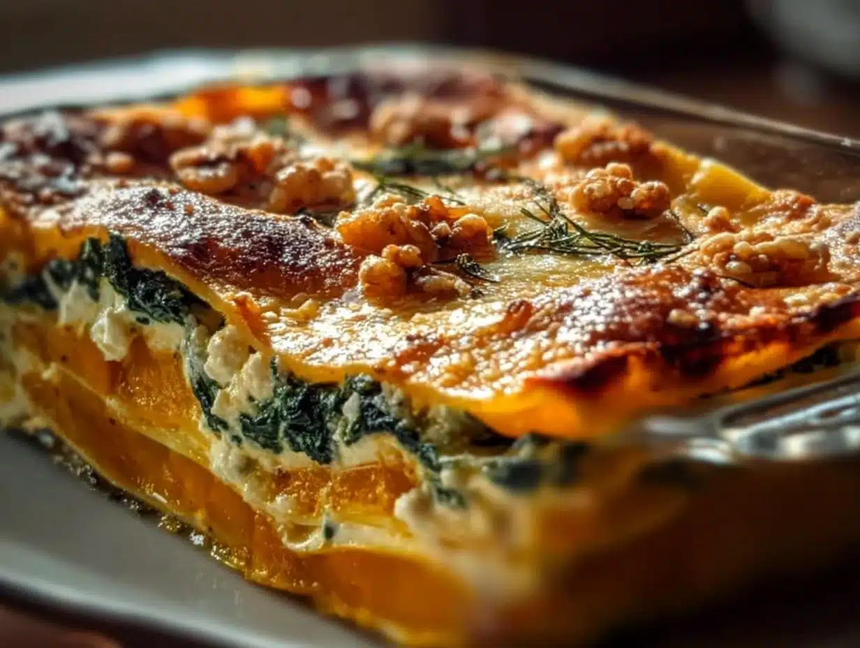 Lasagnes Butternut Épinards