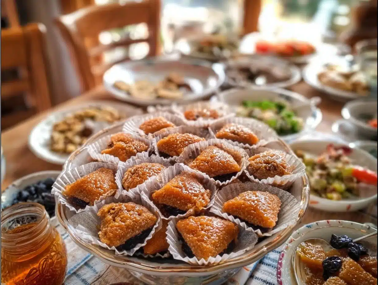 Makrouts with dates and honey