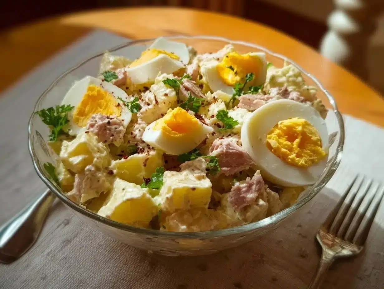 Salade de Pommes de Terre au Thon & Œufs