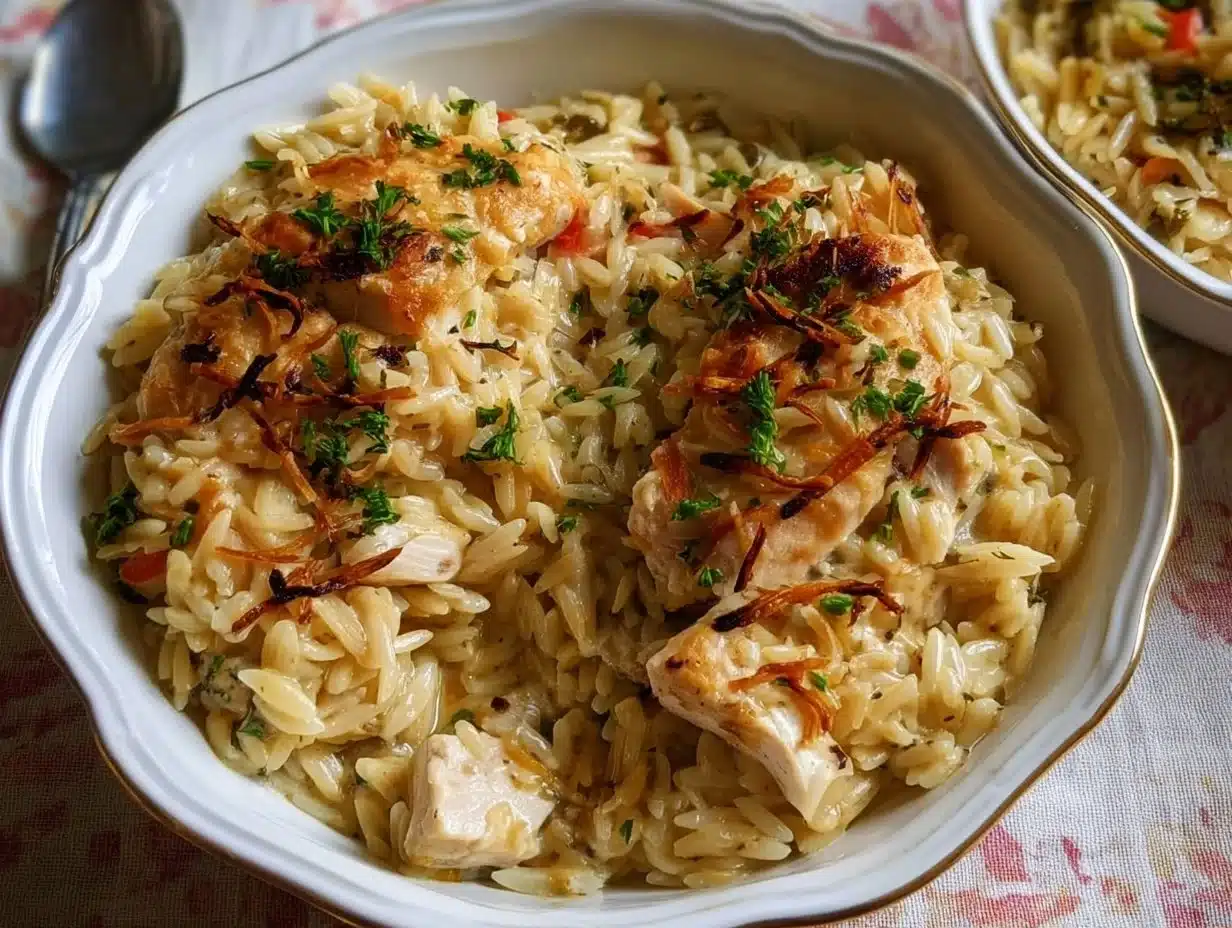 Orzo Crémeux au Poulet