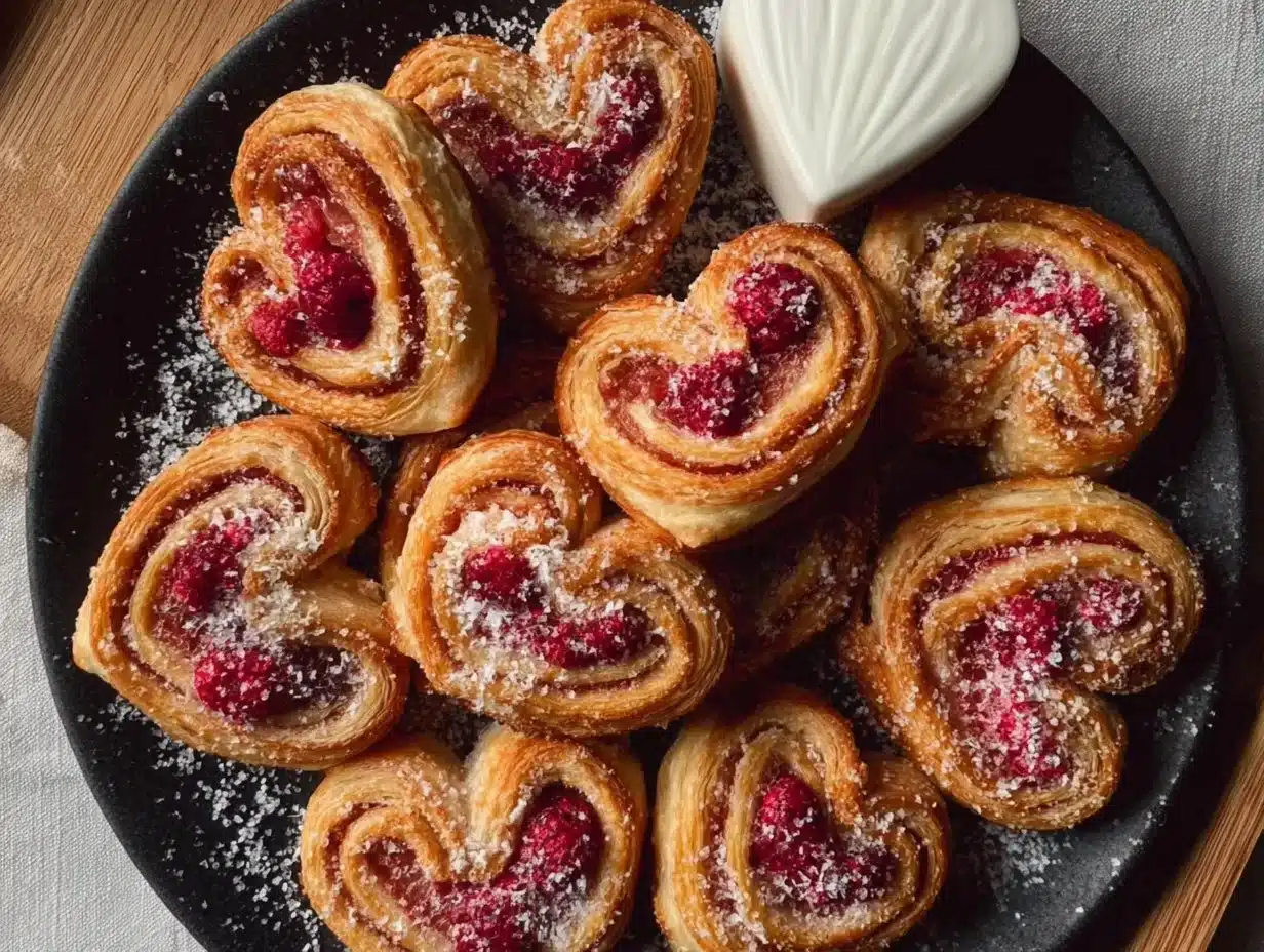 Palmiers aux framboises