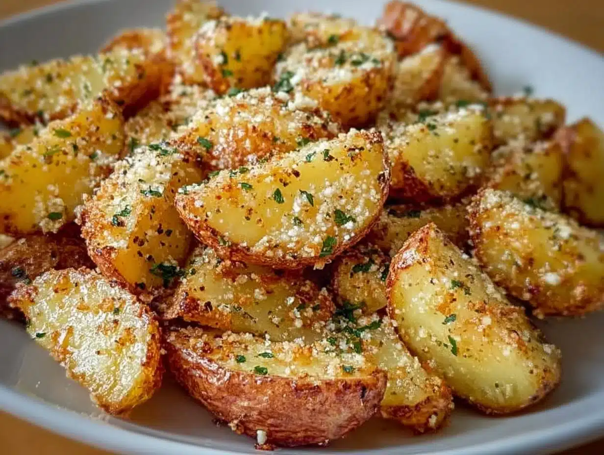 Pommes de Terre Rôties à l’Ail et au Parmesan