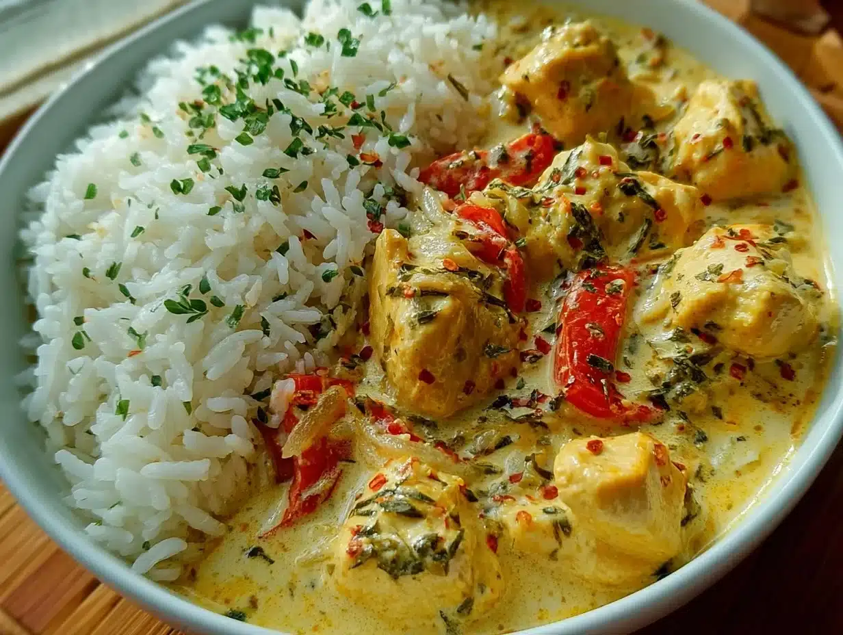 Poulet Crémeux & Riz Fondant