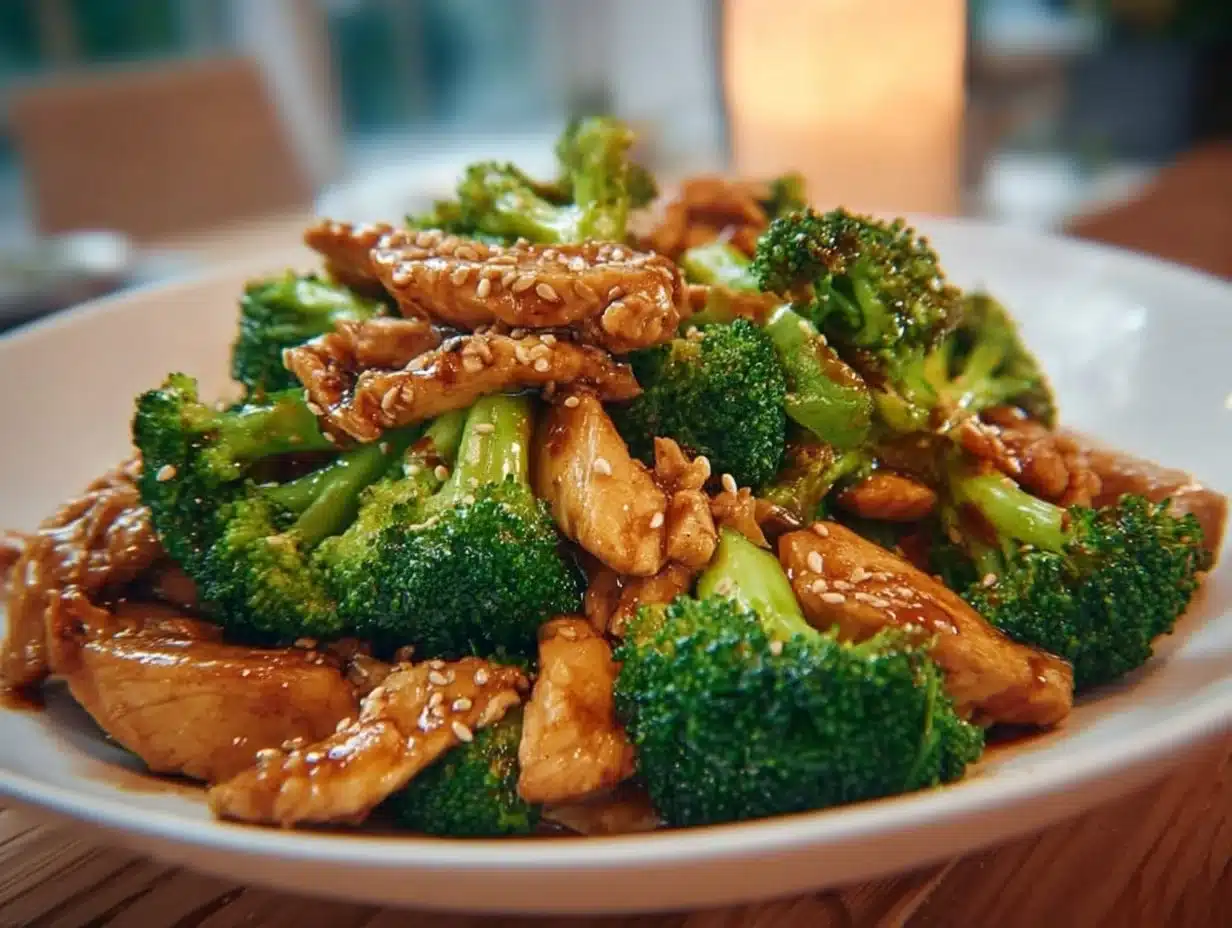 Poulet sauté au brocoli