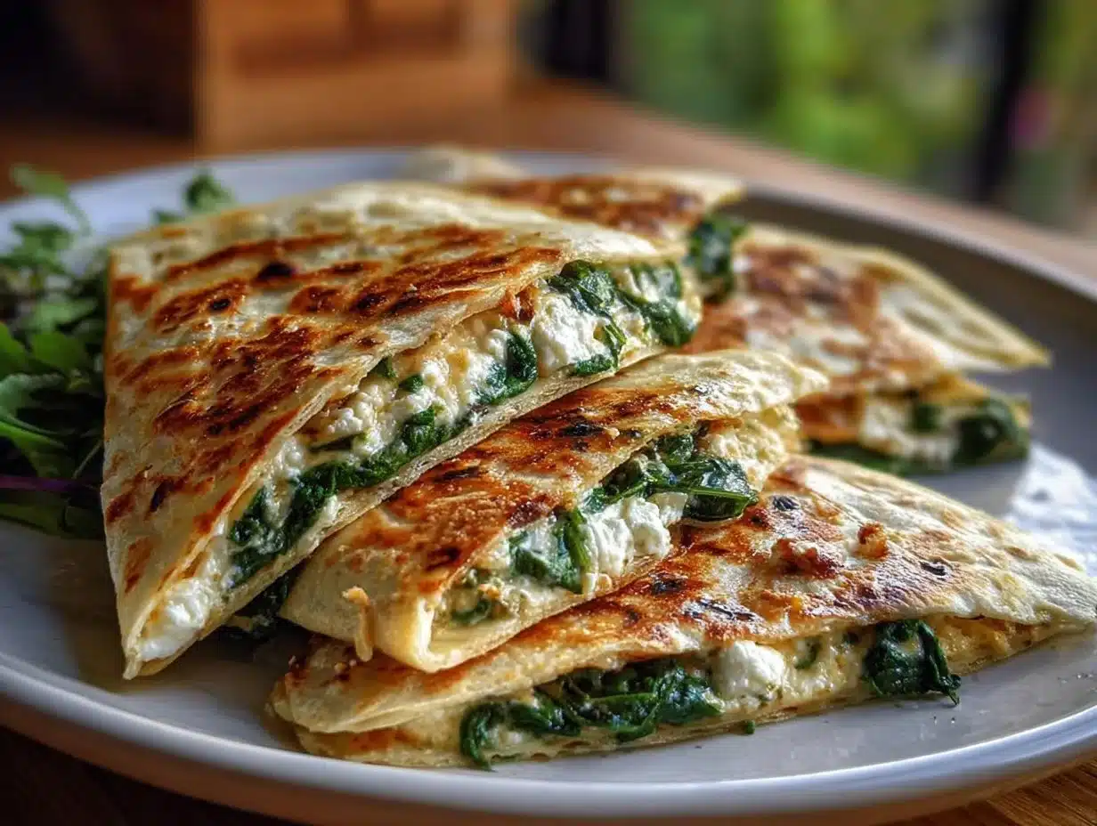 Quesadillas Épinards Feta