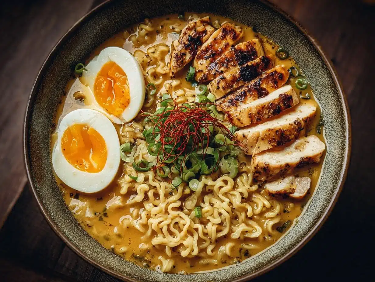 Ramen Crémeux au Poulet Épicé