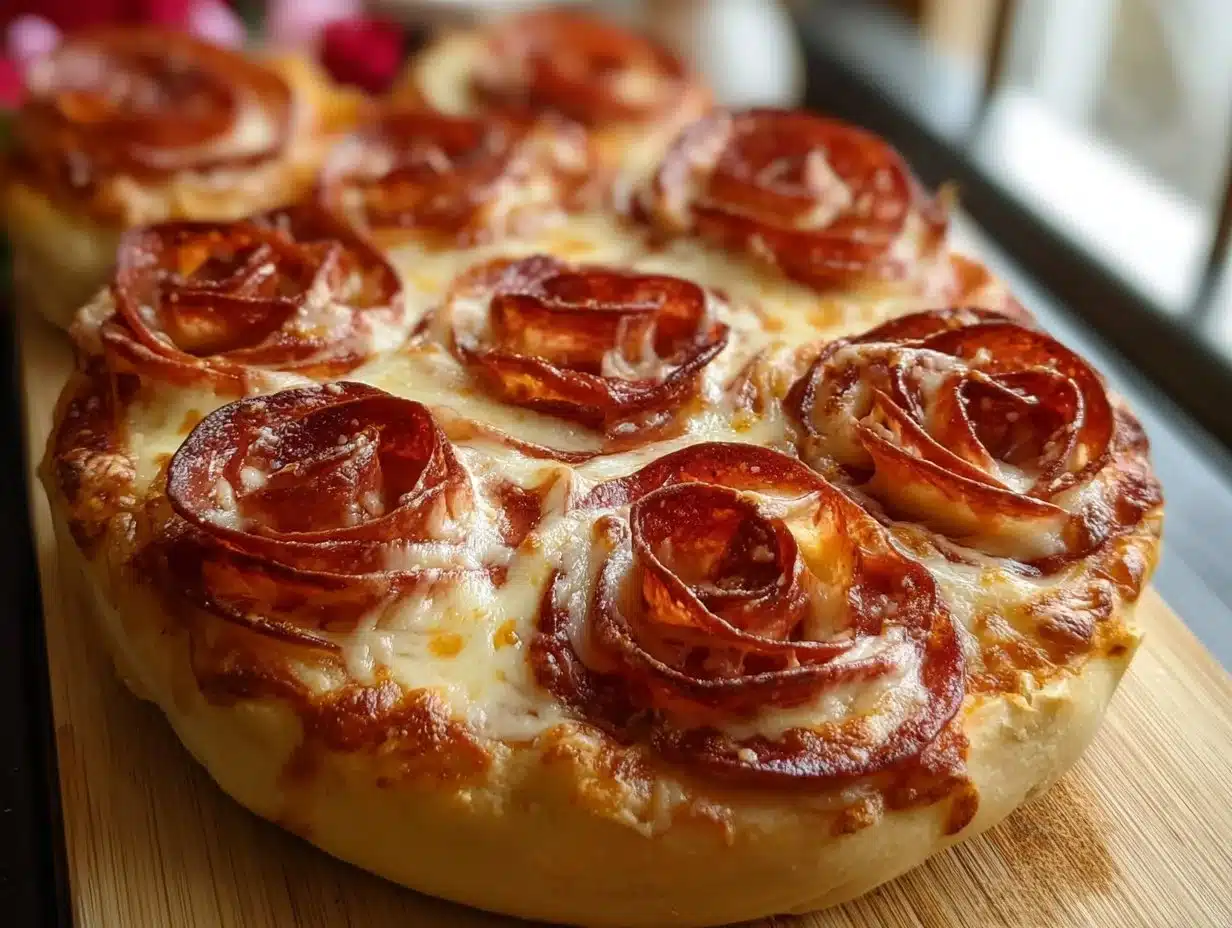 Roses de Pizza Faciles – Saint-Valentin