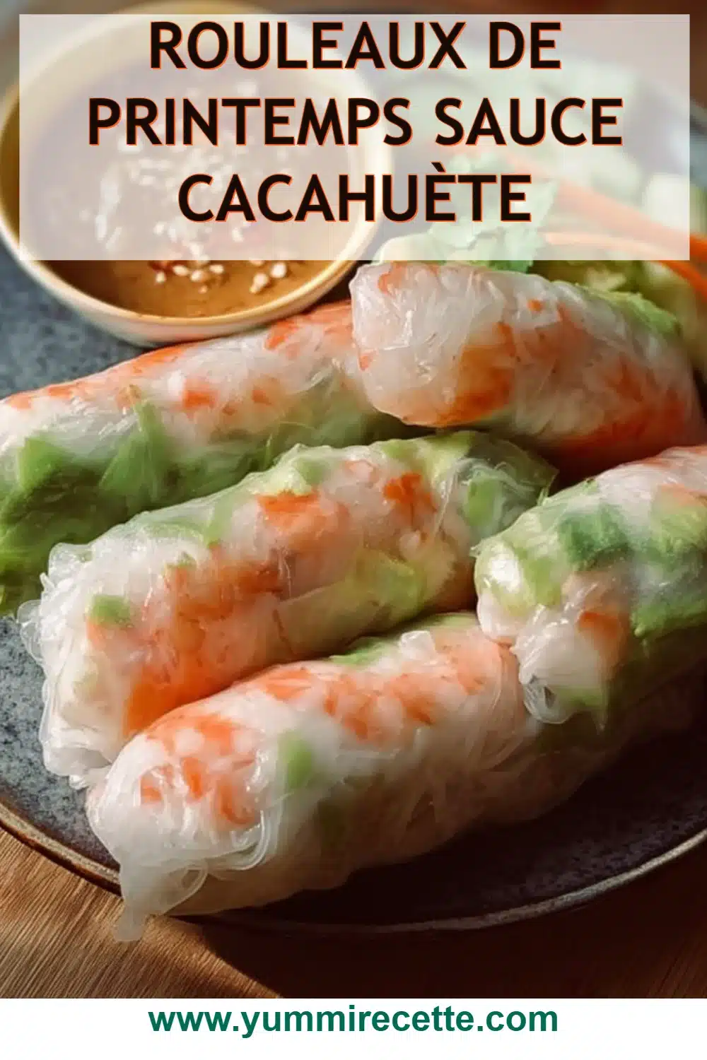 Rouleaux de printemps sauce cacahuète
