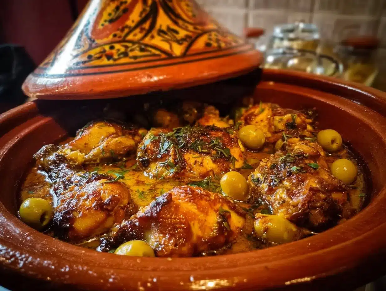 Tajine de poulet au citron
