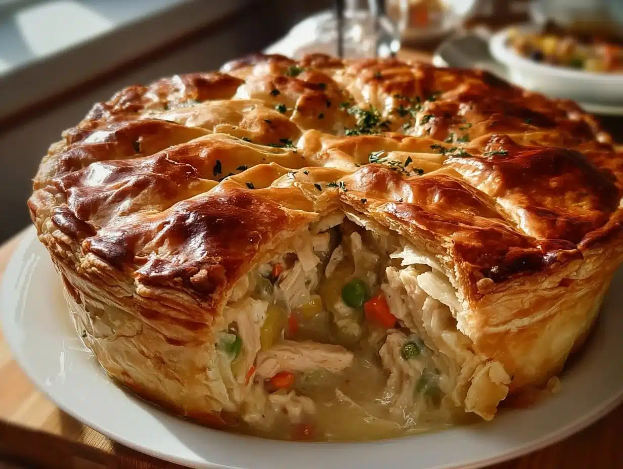 Tourte au Poulet Crémeuse
