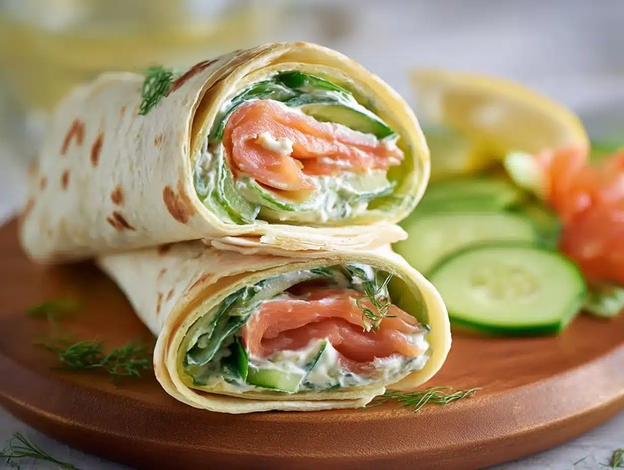 Wraps de saumon fumé