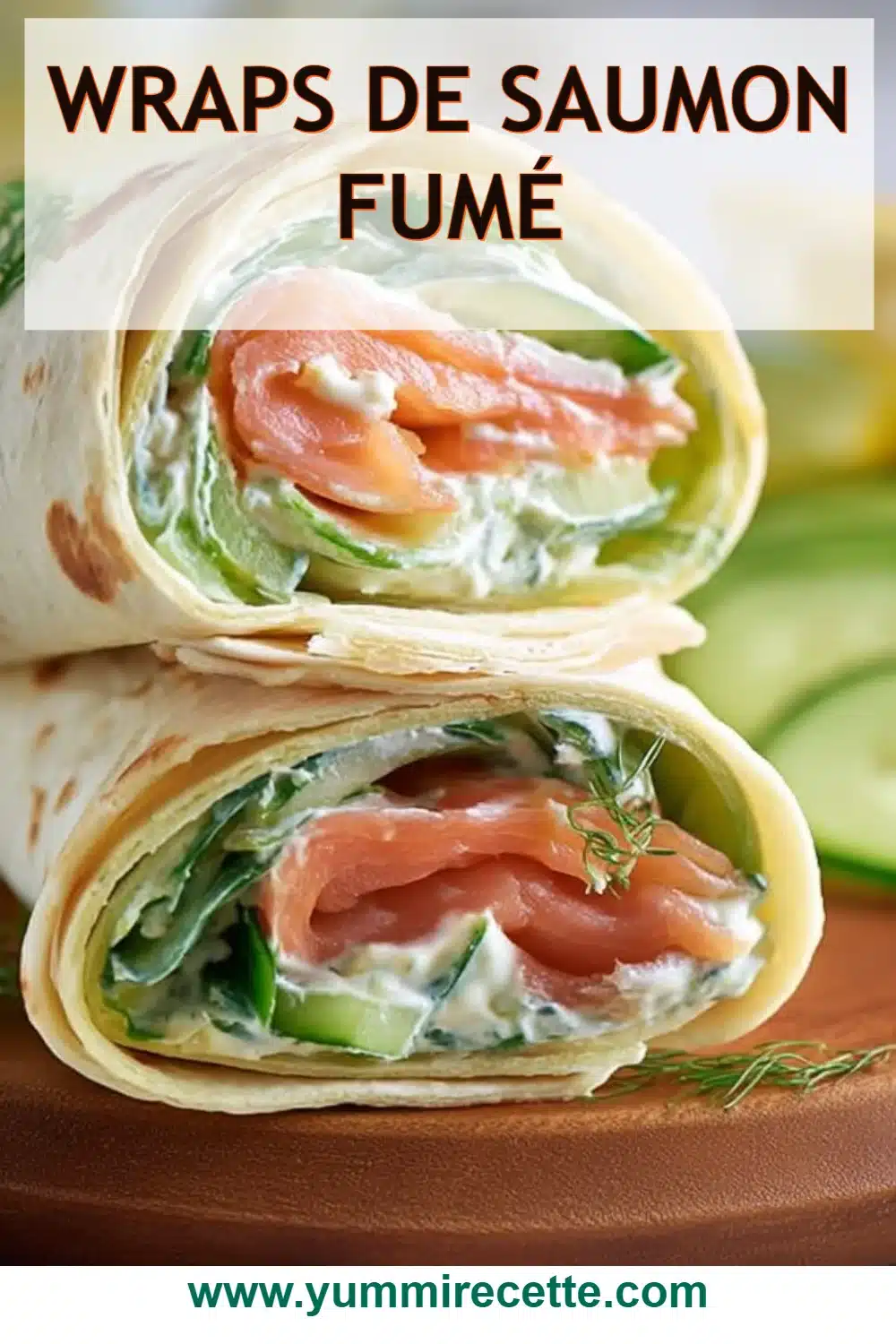 Wraps de saumon fumé