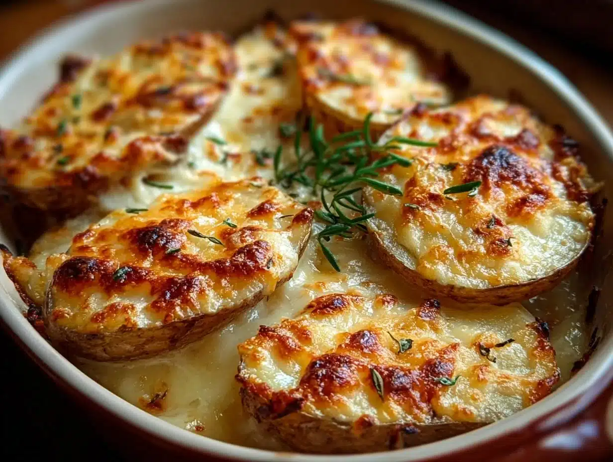 Pommes de terre gratinées au fromage