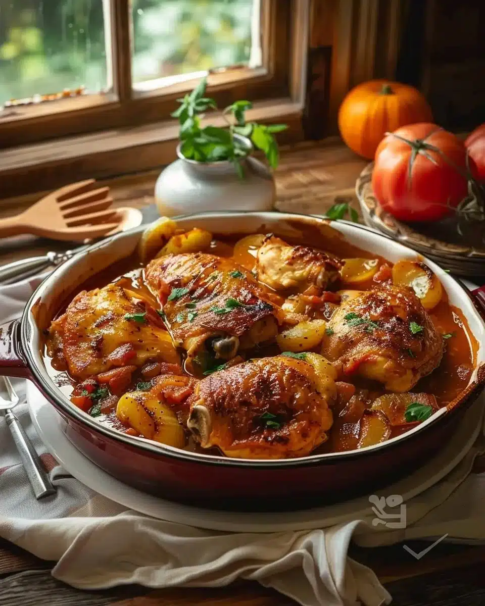 Poulet Basquaise à l'Ancienne