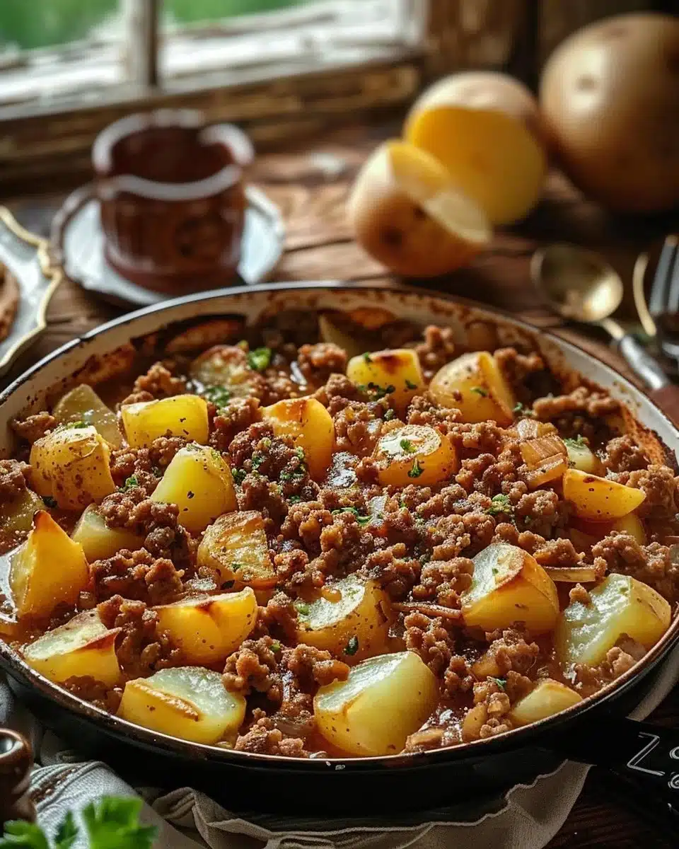 Viande Hachée et Pommes de Terre