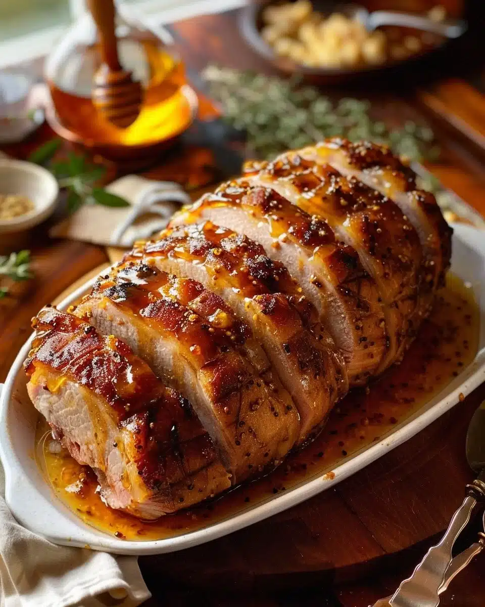 Rôti de Poulet à la Moutarde et au Miel