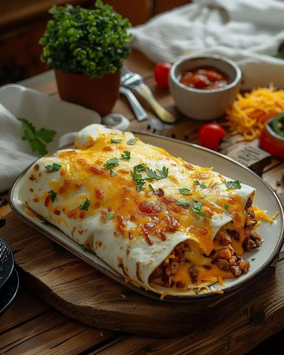 Burritos au Bœuf et Fromage