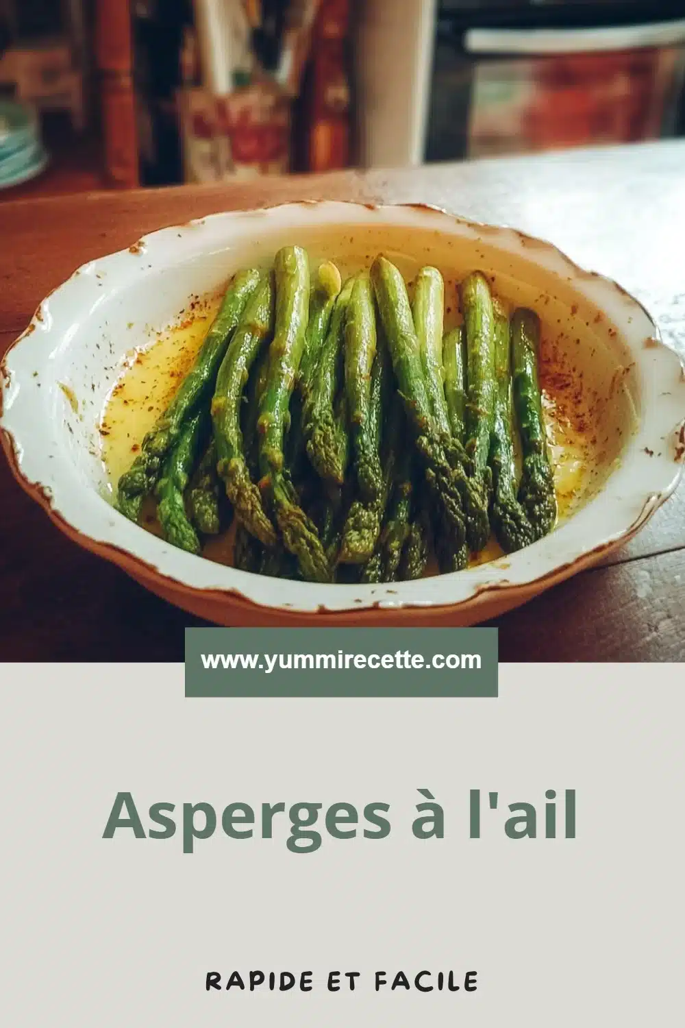 Asperges à l'ail