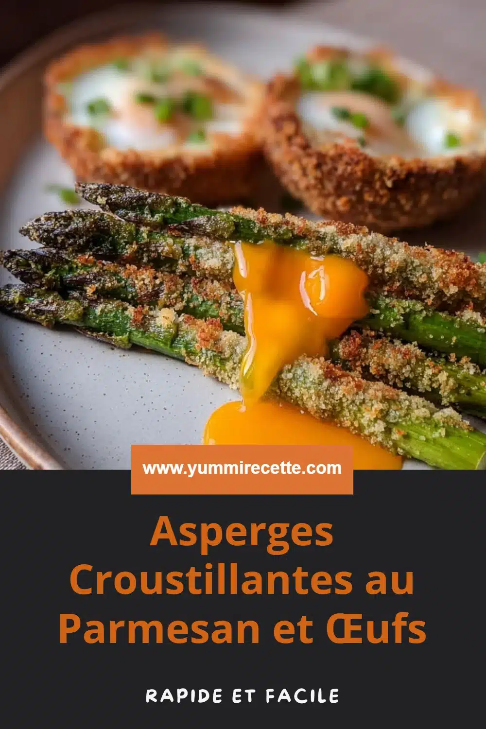 Asperges Croustillantes au Parmesan et Œufs