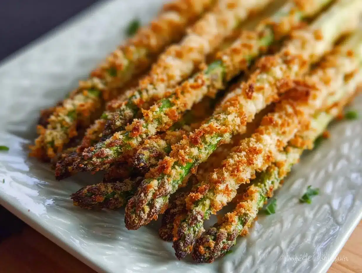Asperges panées au Panko