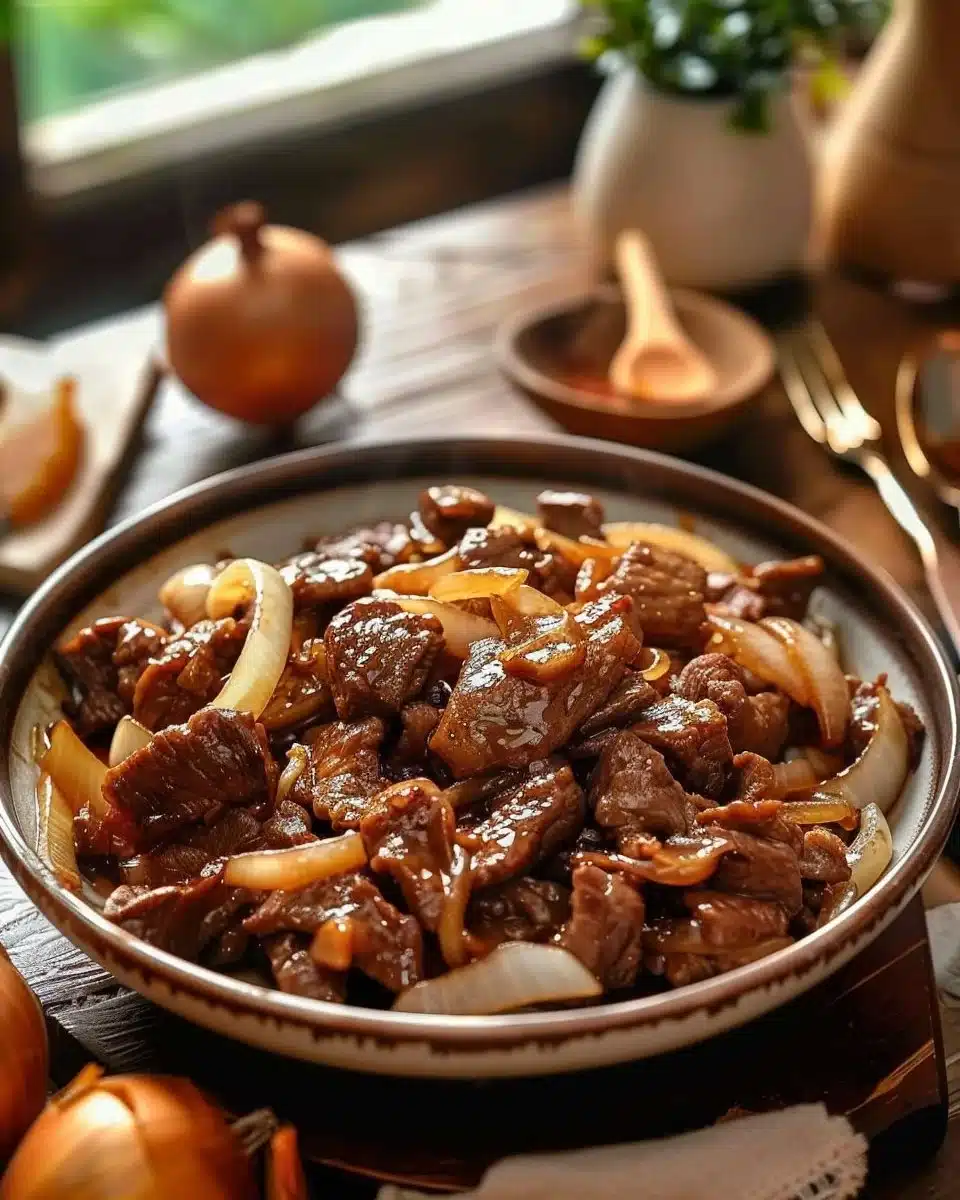 Bœuf Sauté aux Oignons