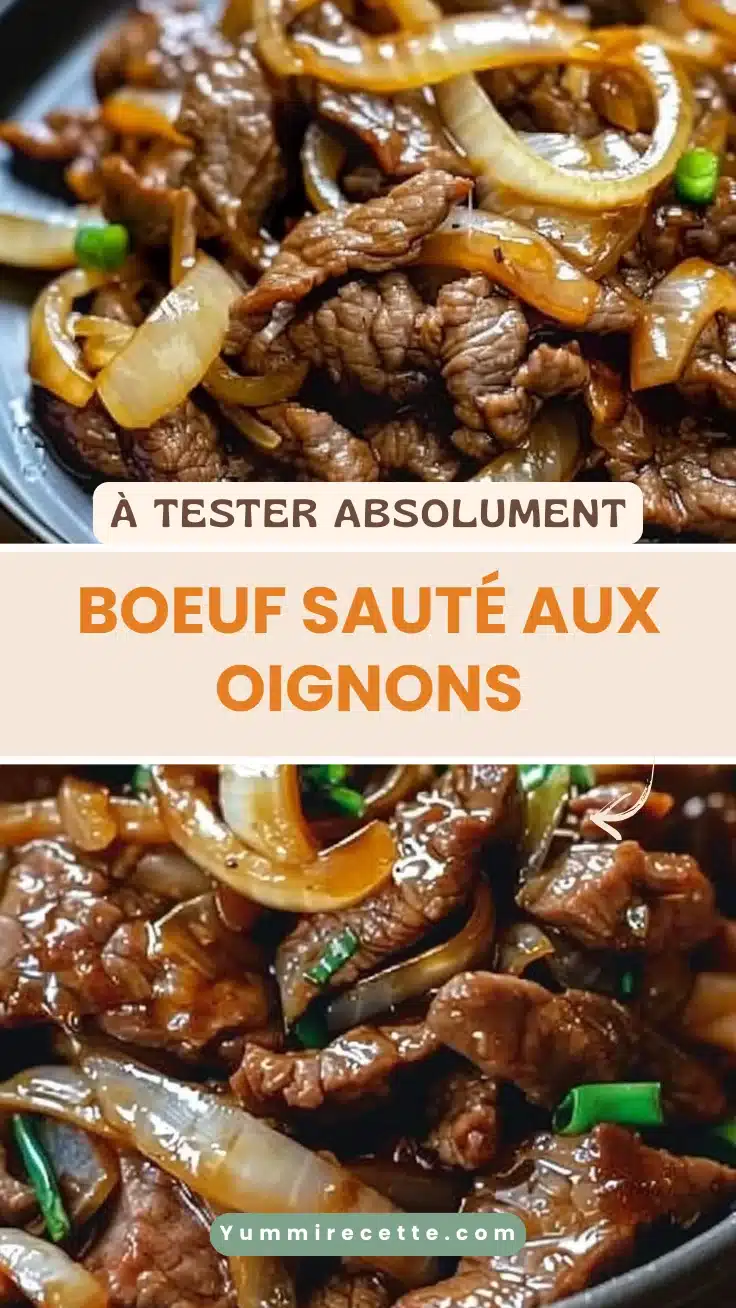 Boeuf sauté aux oignons