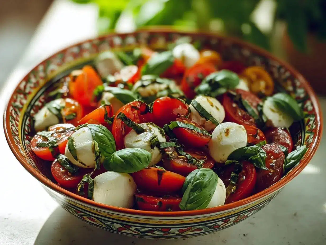 Bol de salade caprese