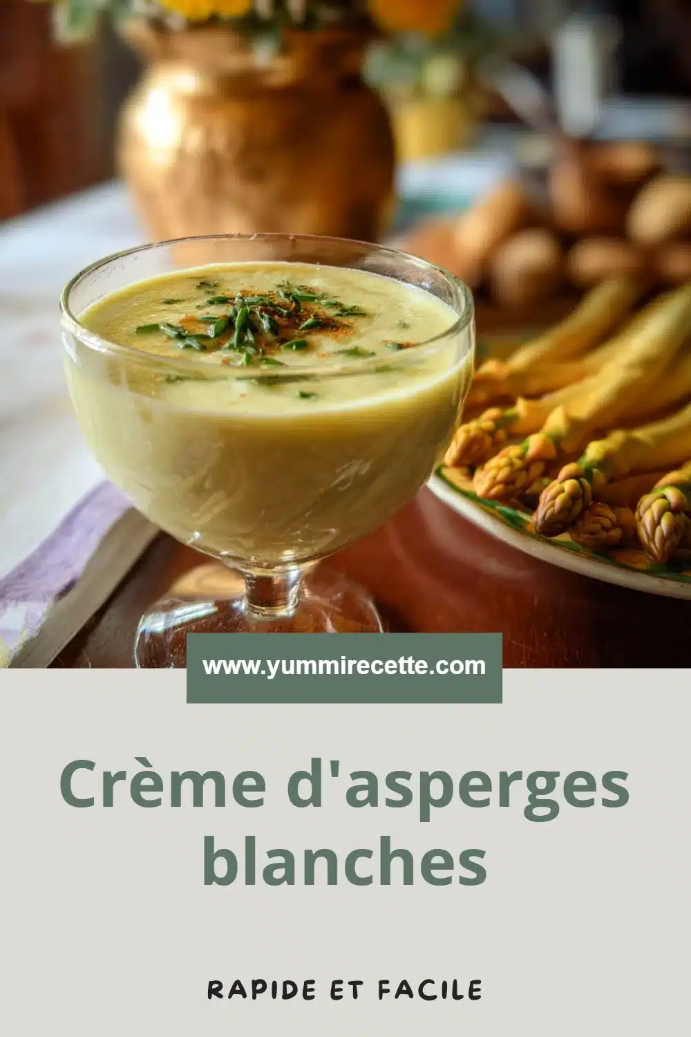 Crème d'asperges blanches