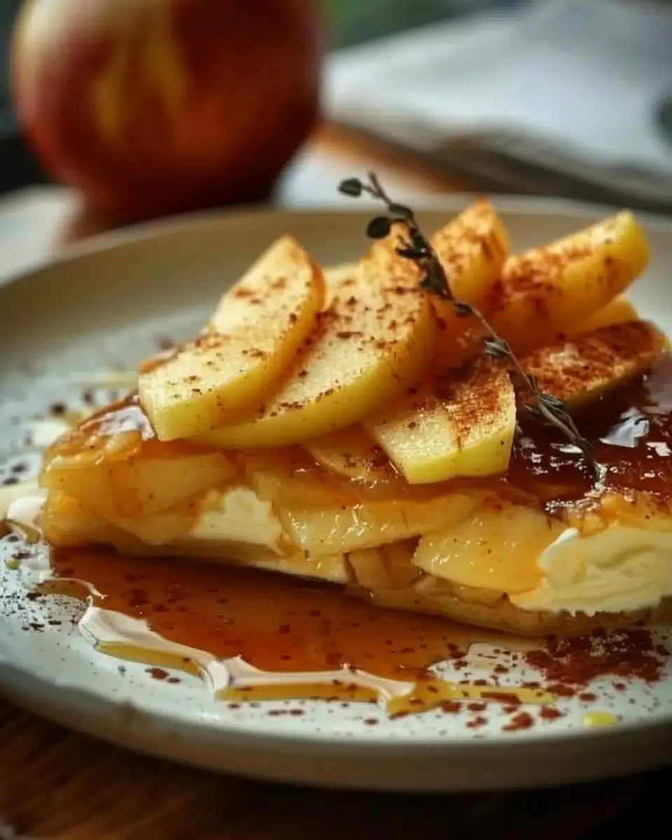 Fondant aux pommes et mascarpone