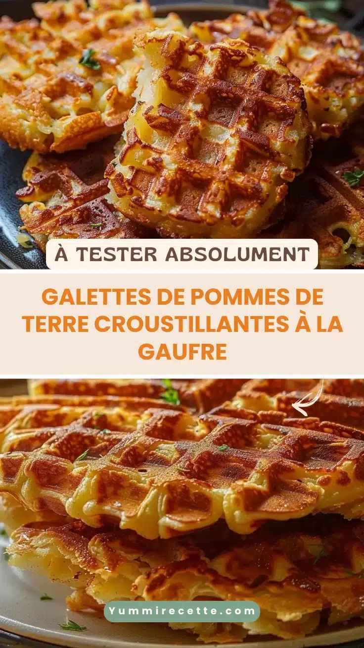 Galettes de pommes de terre croustillantes à la gaufre