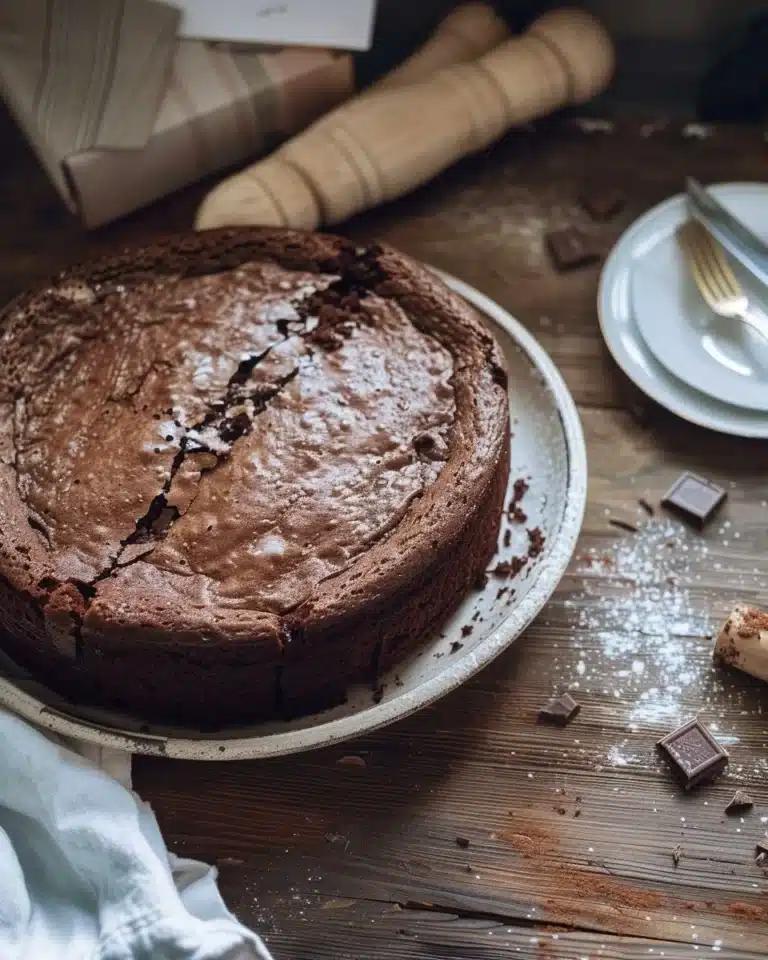 Gâteau au chocolat anti-gaspillage, riche et moelleux, parfait pour réduire les déchets alimentaires
