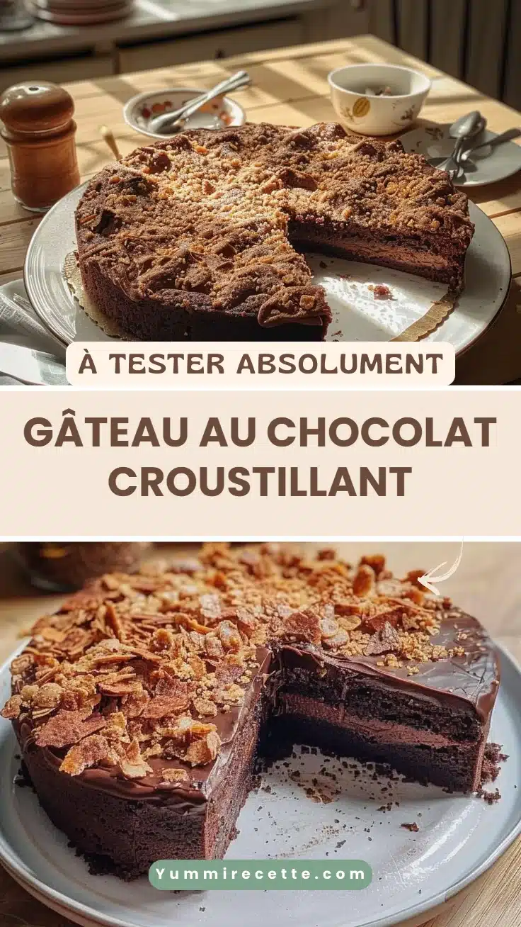 Gâteau au chocolat croustillant