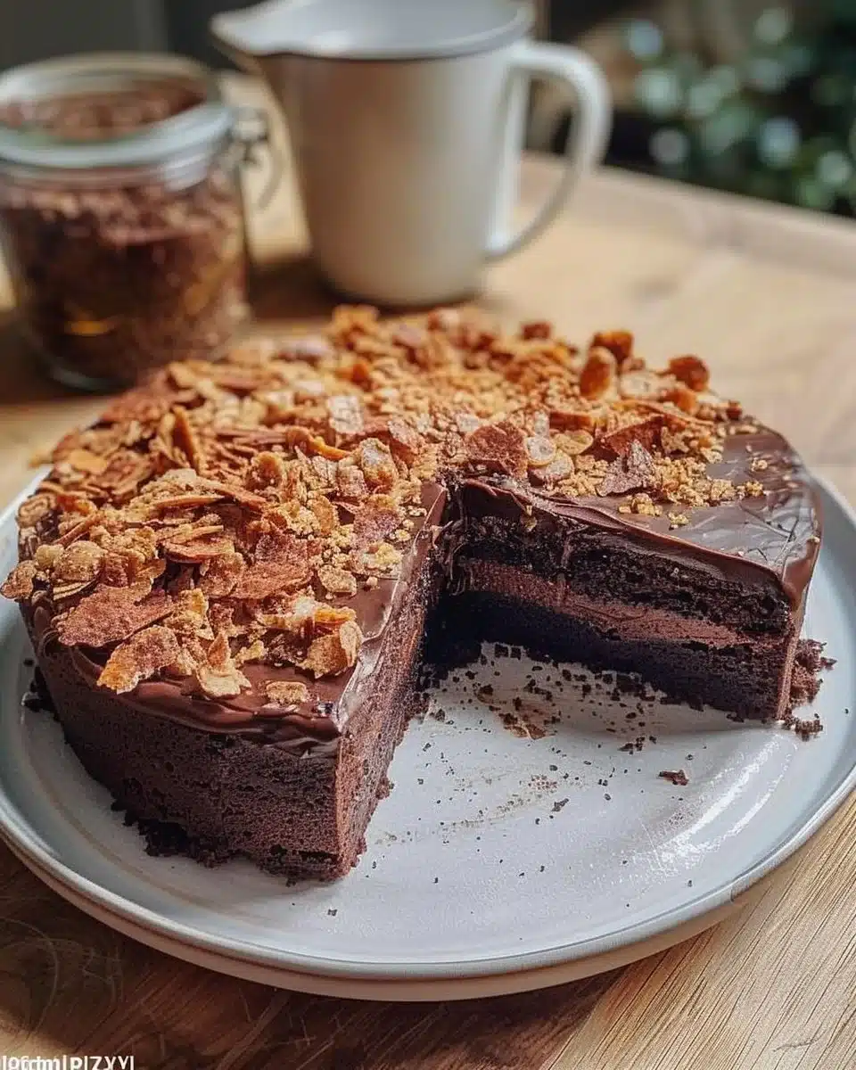 Gâteau au chocolat croustillant