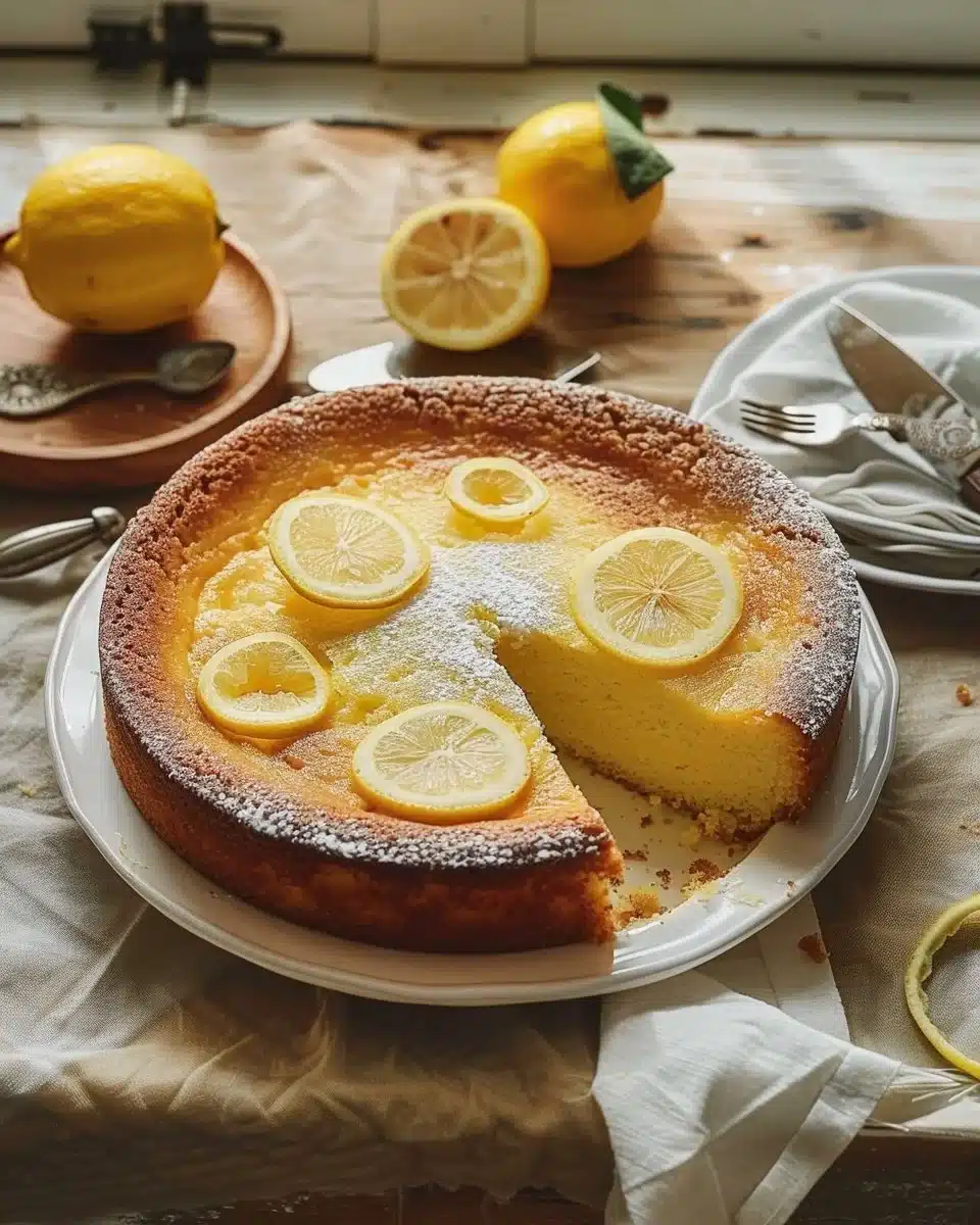 Gâteau au citron crémeux
